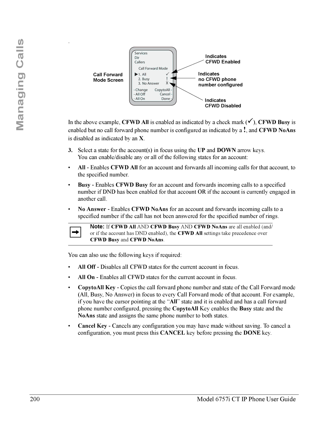 Aastra Telecom 6757I CT manual Model 6757i CT IP Phone User Guide 