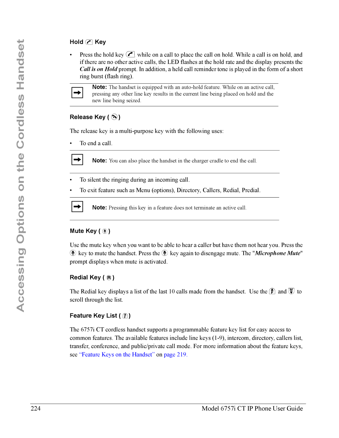 Aastra Telecom 6757I CT manual Model 6757i CT IP Phone User Guide 