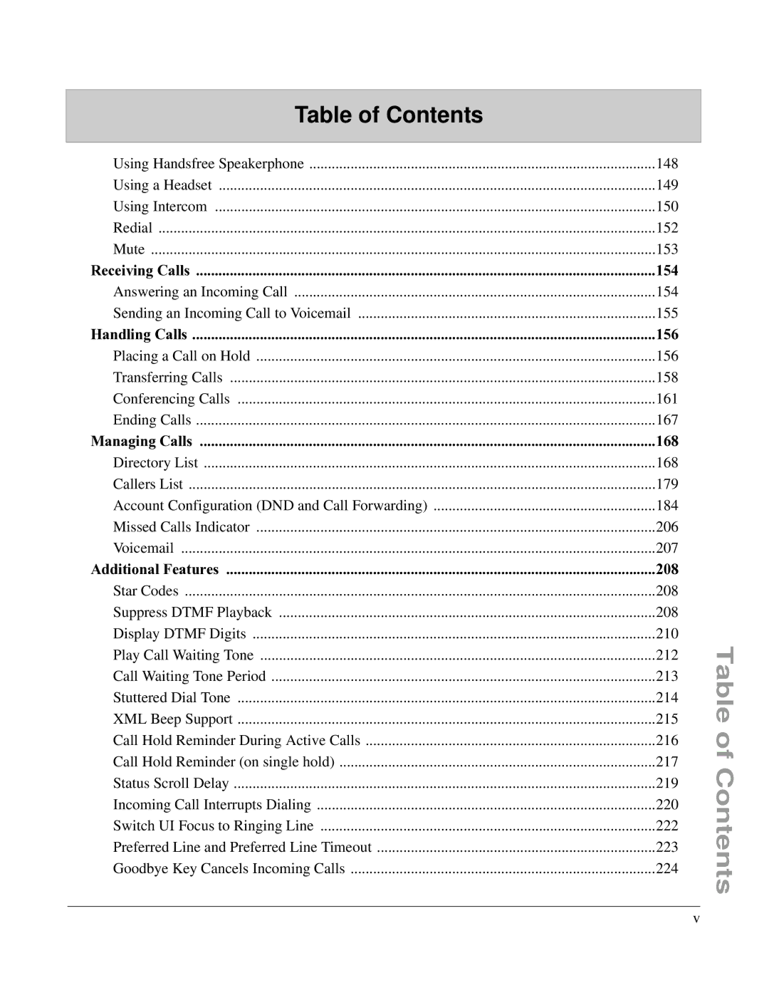 Aastra Telecom 6757I manual Receiving Calls 154 