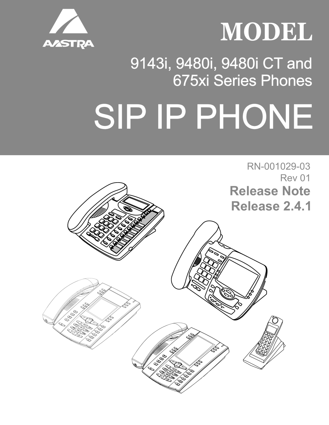 Aastra Telecom 675xi Series manual SIP IP Phone 