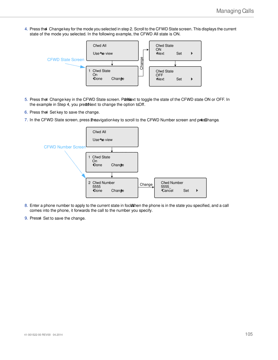 Aastra Telecom 6863i manual 105 