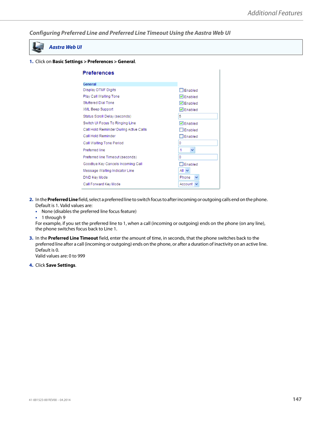 Aastra Telecom 6865i manual 147 