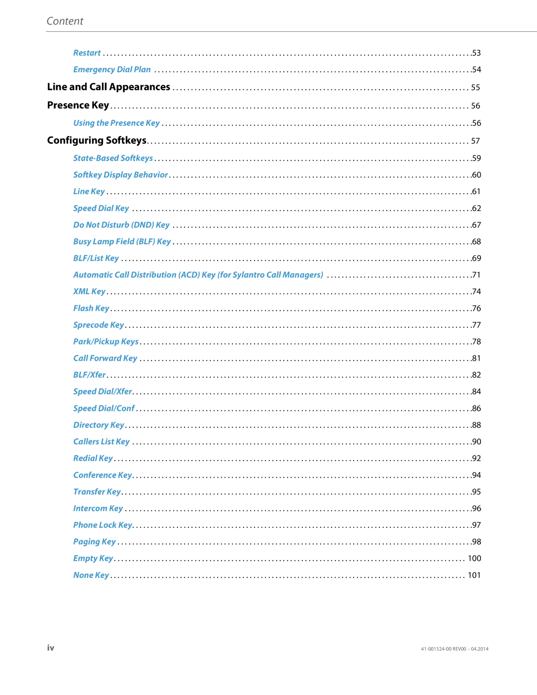 Aastra Telecom 6867i SIP manual Content 