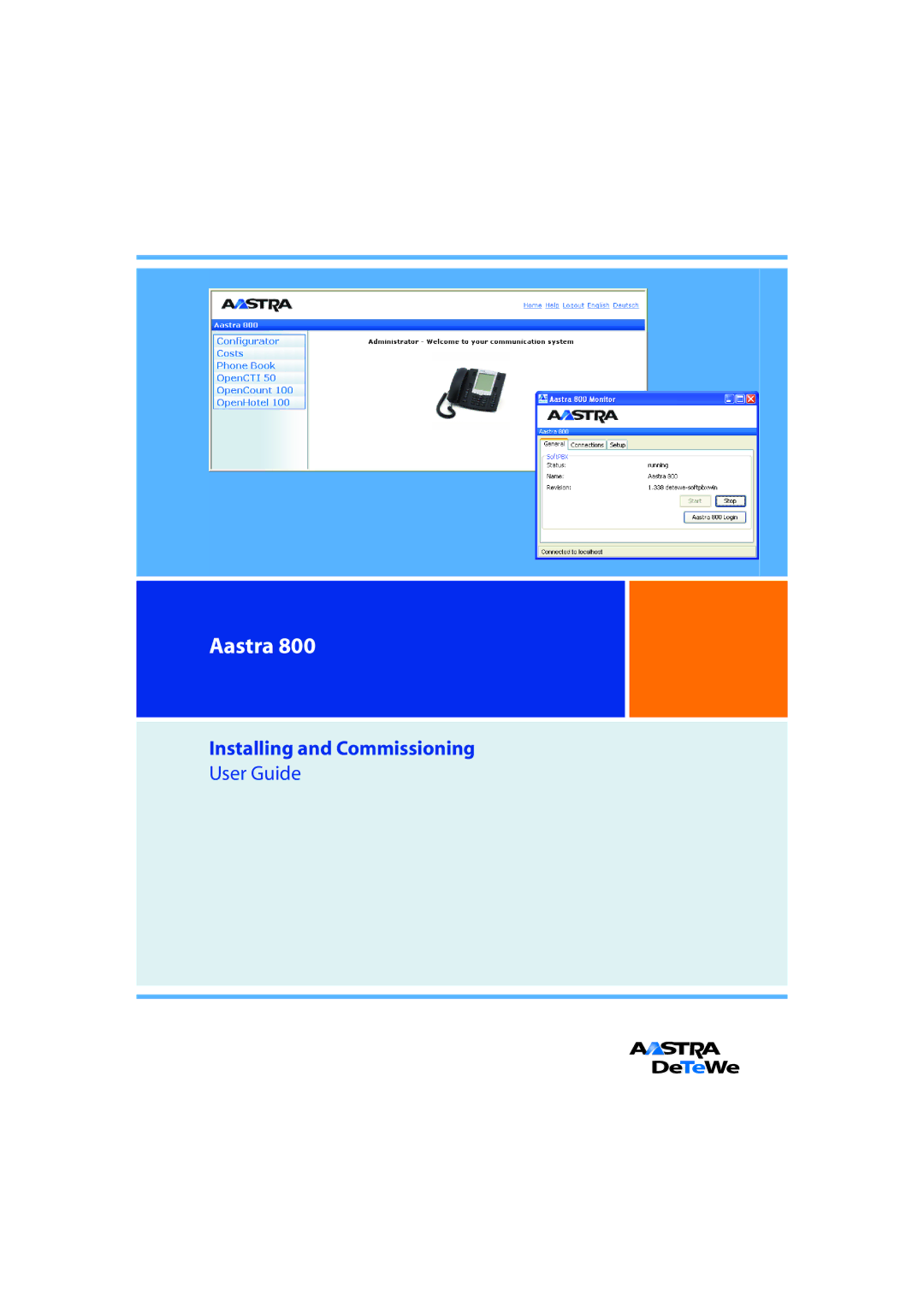 Aastra Telecom 800 manual Aastra 