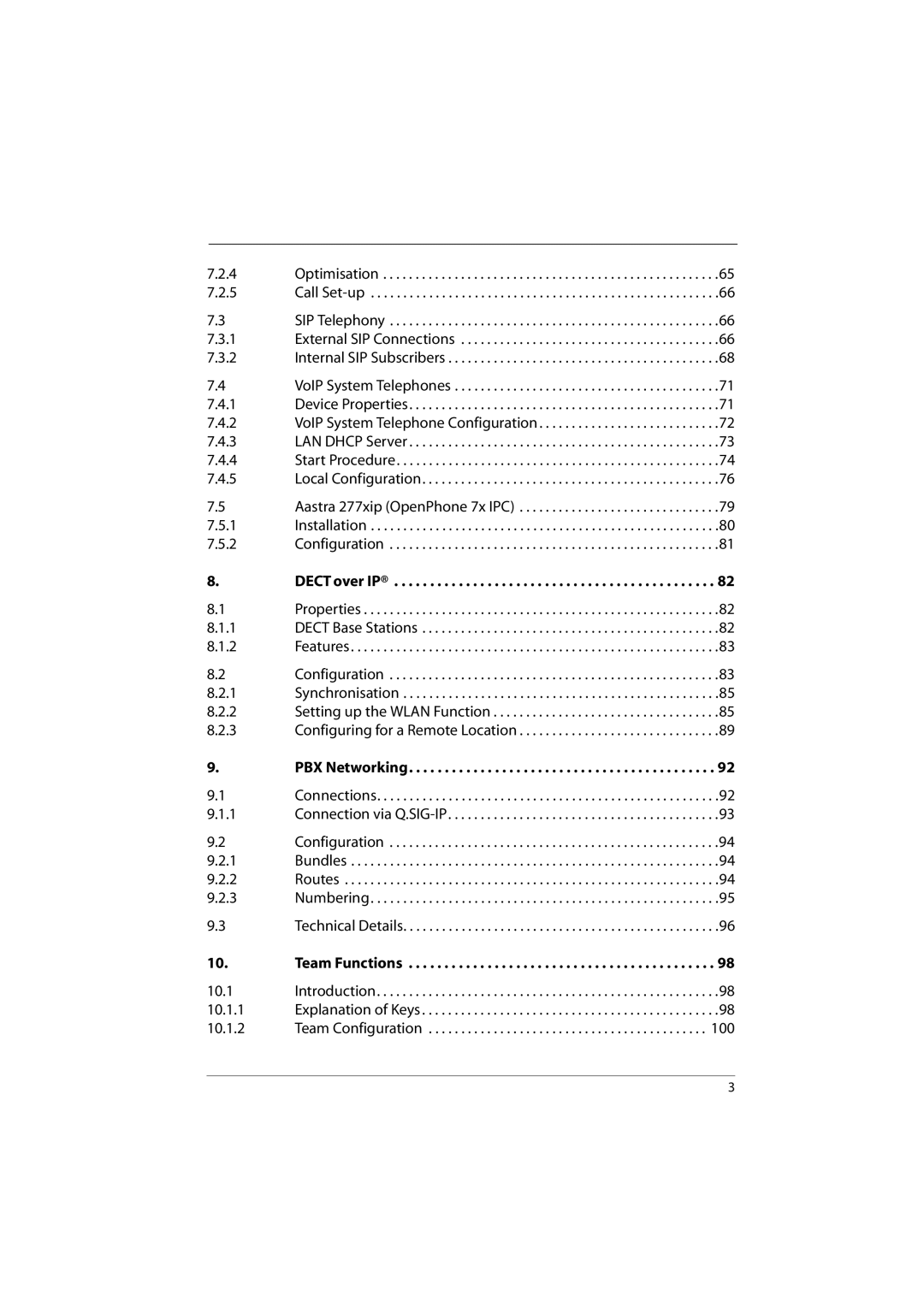 Aastra Telecom 800 manual 10.1 