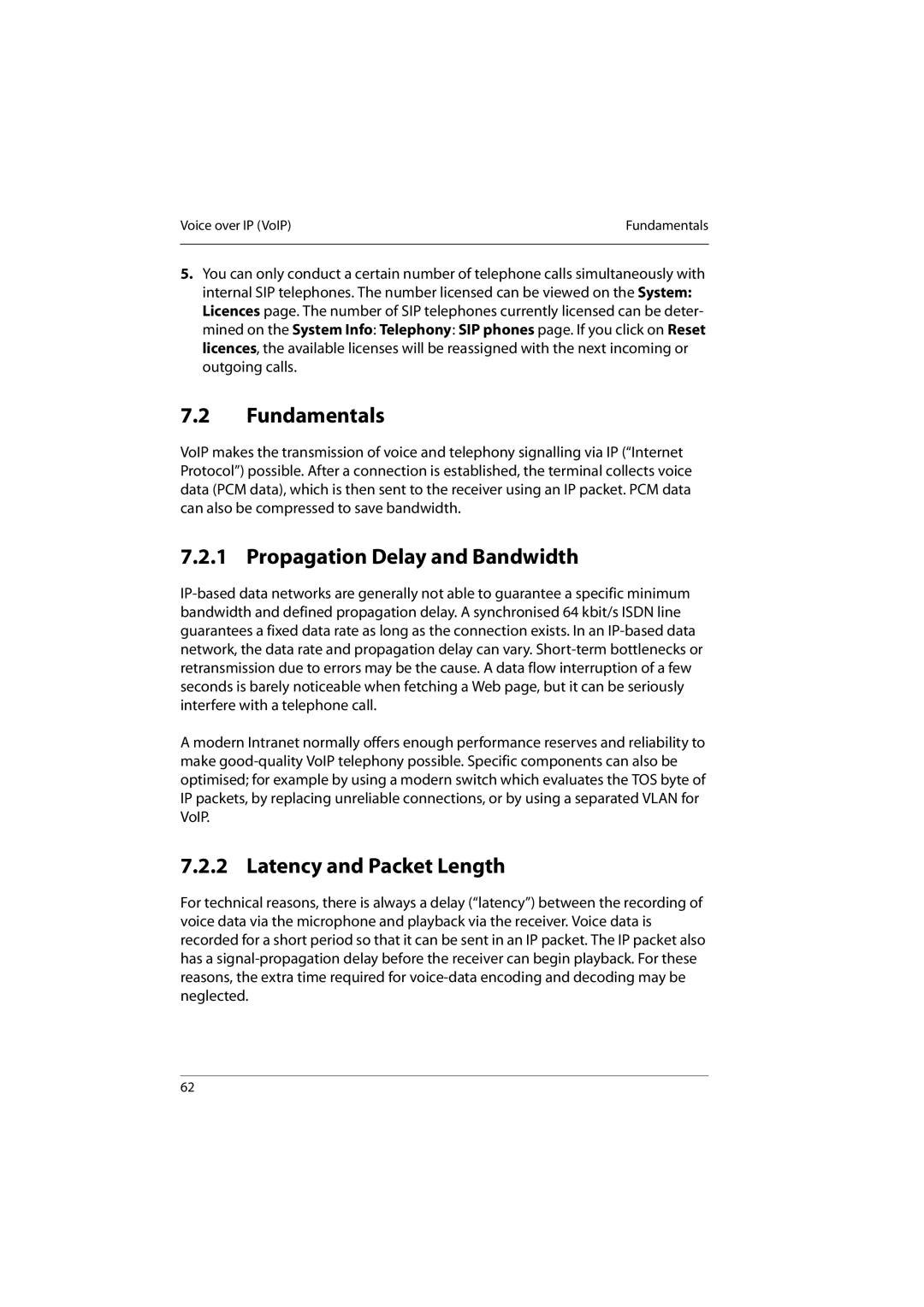 Aastra Telecom 800 manual Fundamentals, Propagation Delay and Bandwidth, Latency and Packet Length 