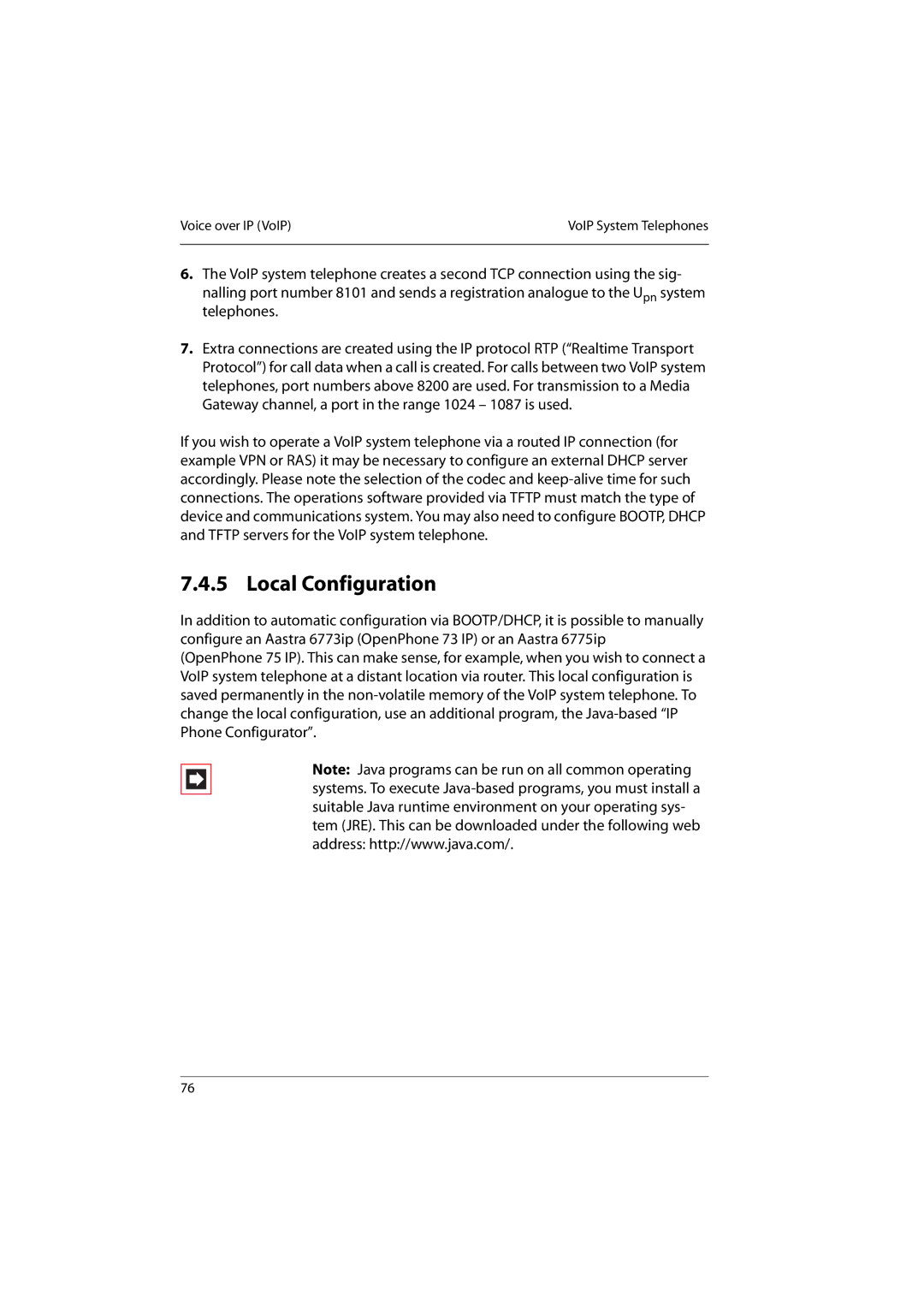 Aastra Telecom 800 manual Local Configuration 