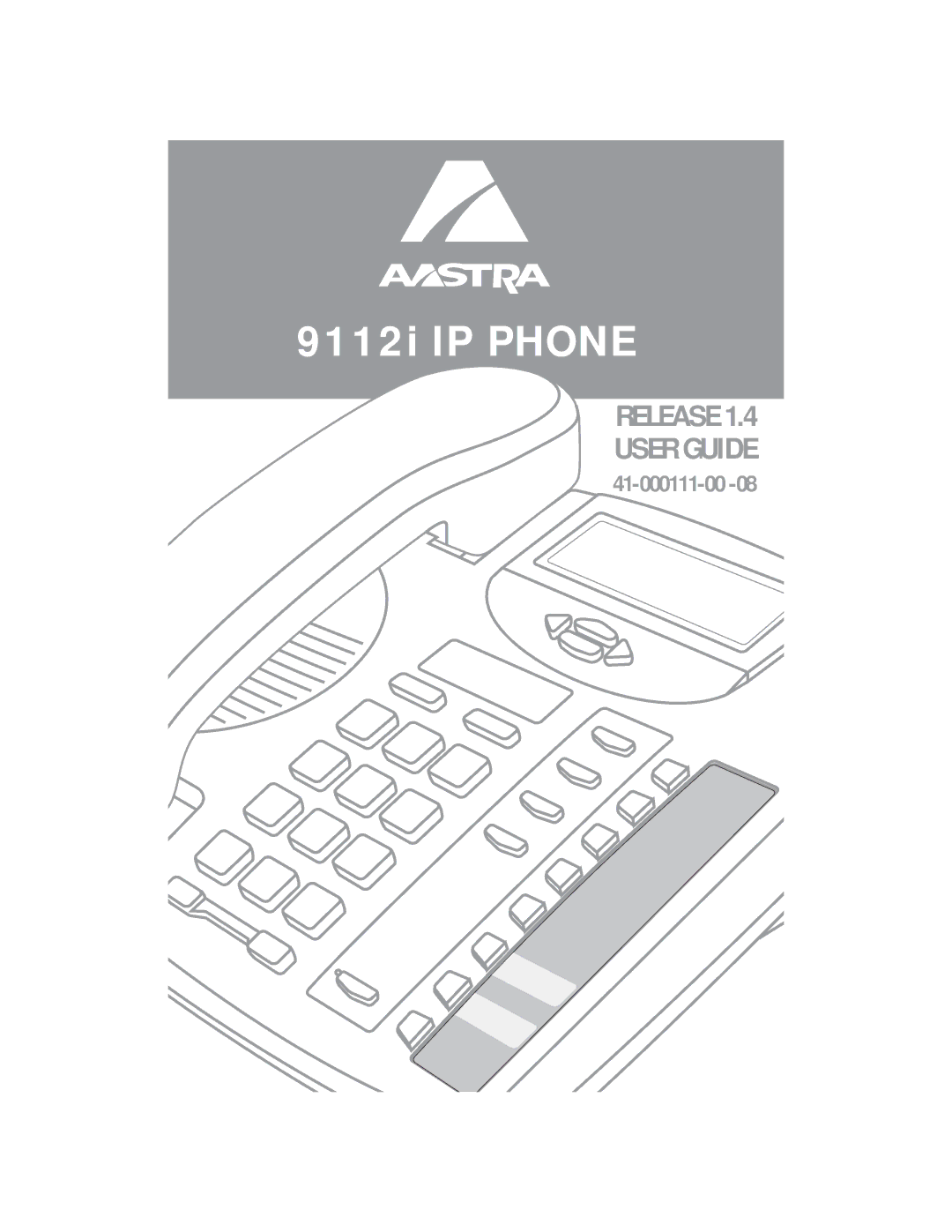 Aastra Telecom 9112i IP PHONE manual 9112i IP Phone 