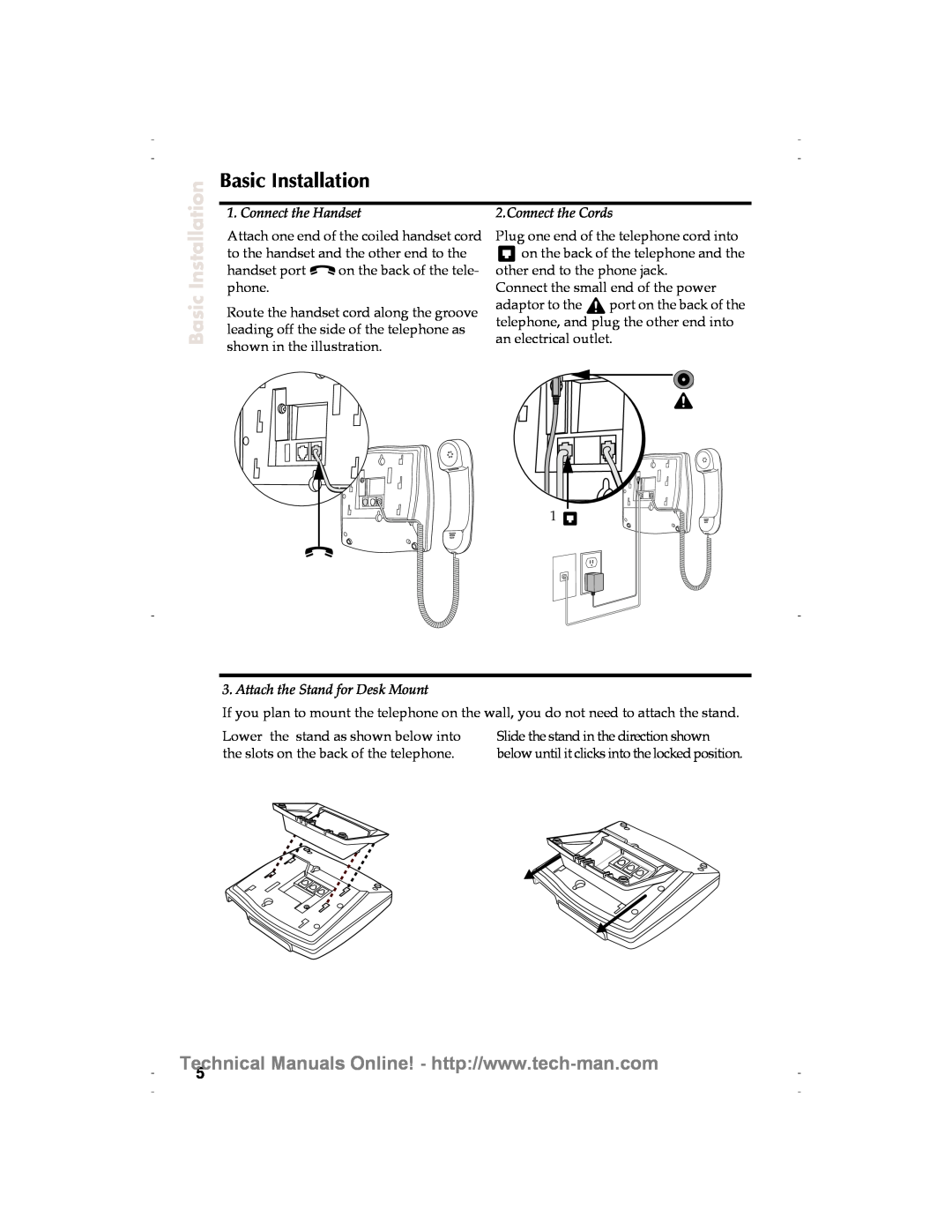 Aastra Telecom 9116 technical manual Basic Installation 