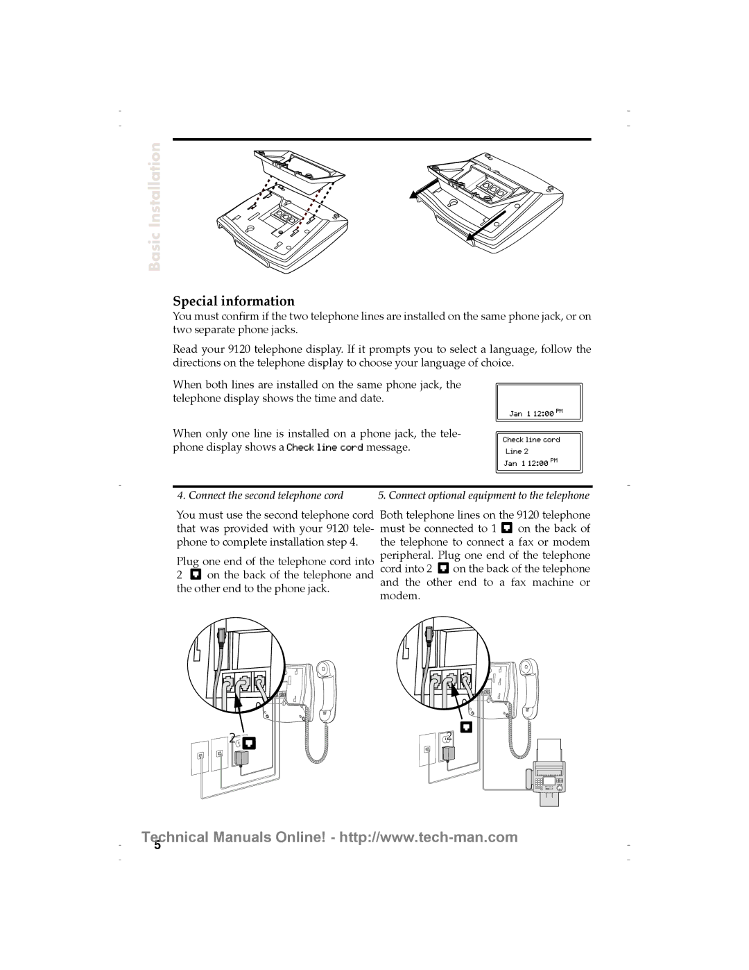 Aastra Telecom 9120 technical manual Special information 