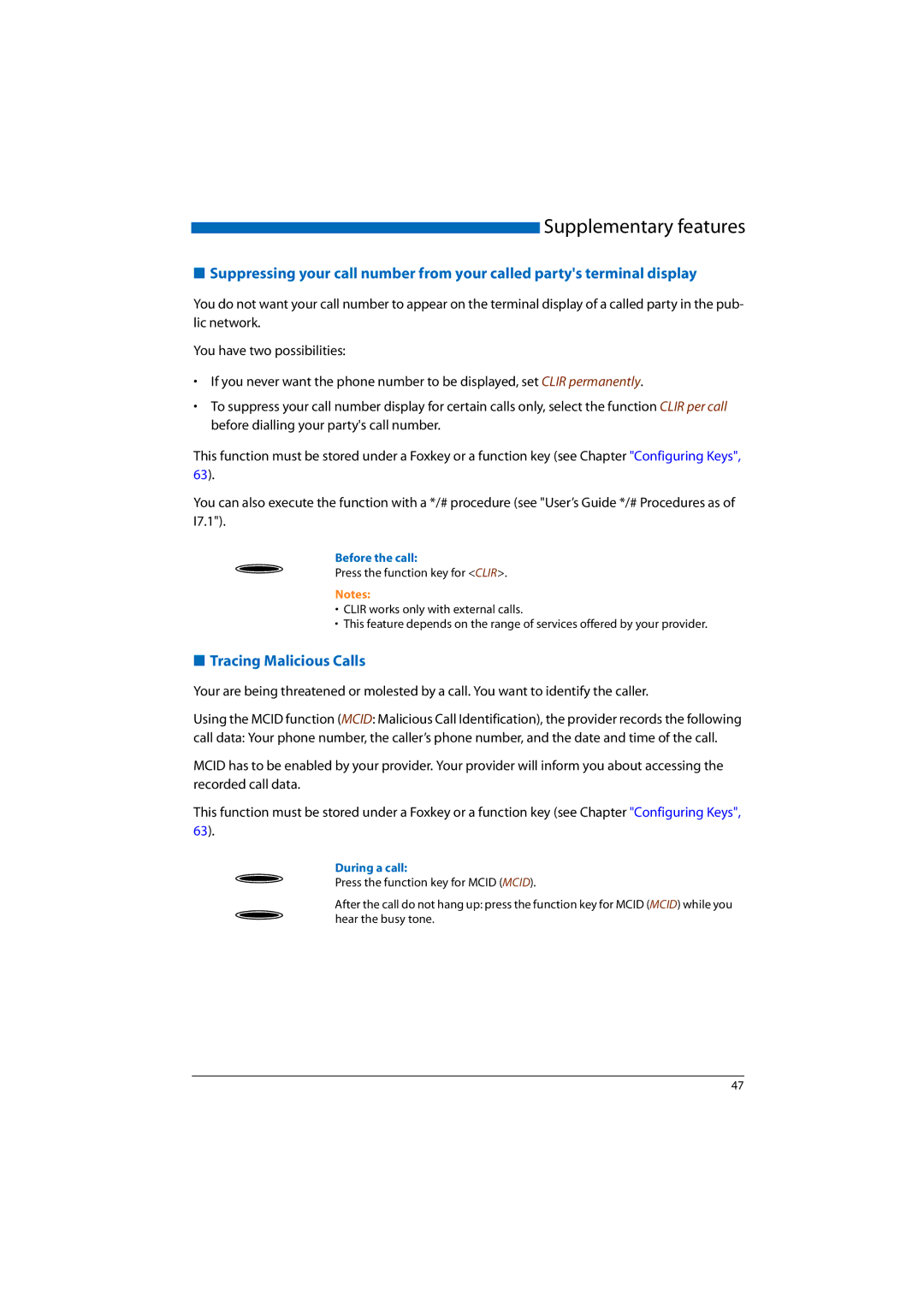 Aastra Telecom 2065, A300, A150, 2045, 2025 manual Tracing Malicious Calls, Before the call 