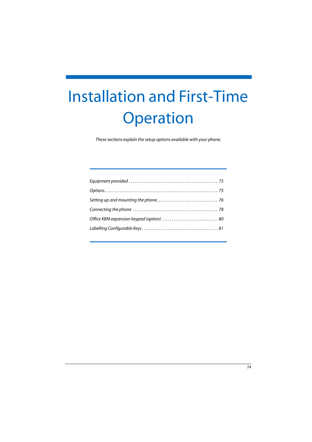 Aastra Telecom 2025, A300, A150, 2065, 2045 manual Operation 