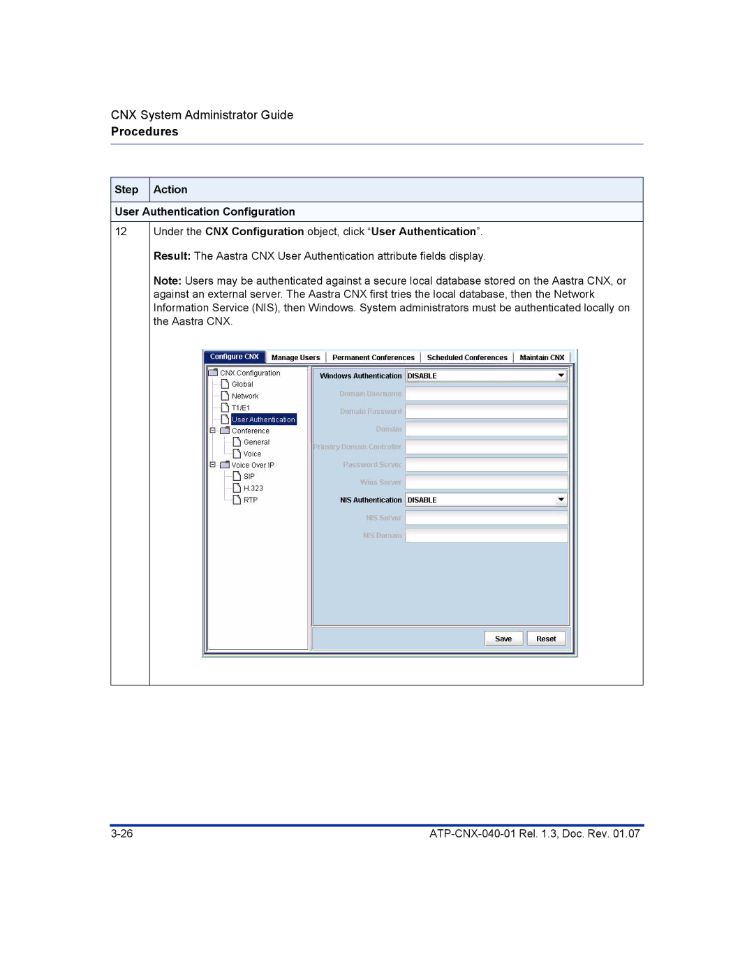 Aastra Telecom ATP-CNX-040-01 manual Procedures 