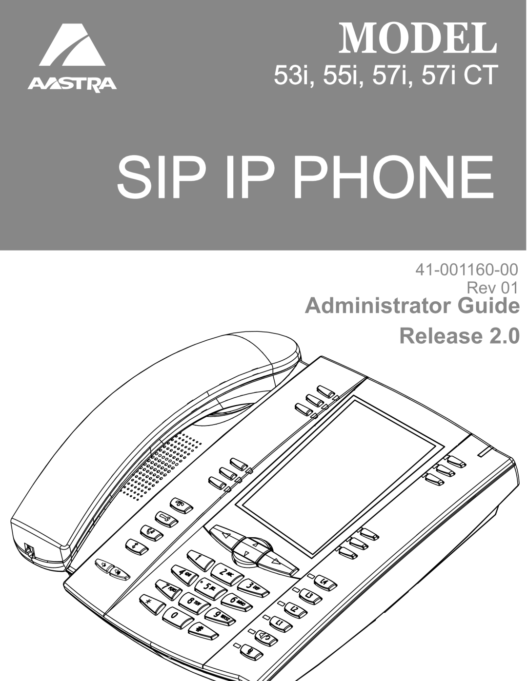 Aastra Telecom 57I C53I manual SIP IP Phone 