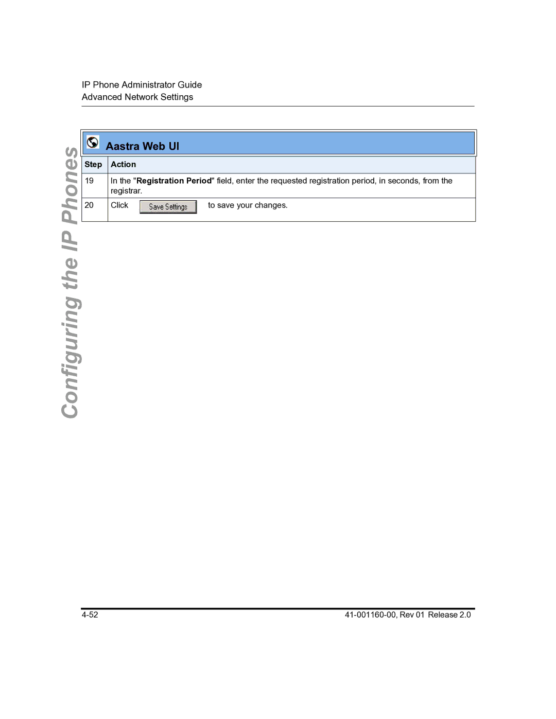 Aastra Telecom 57I C53I manual To save your changes 