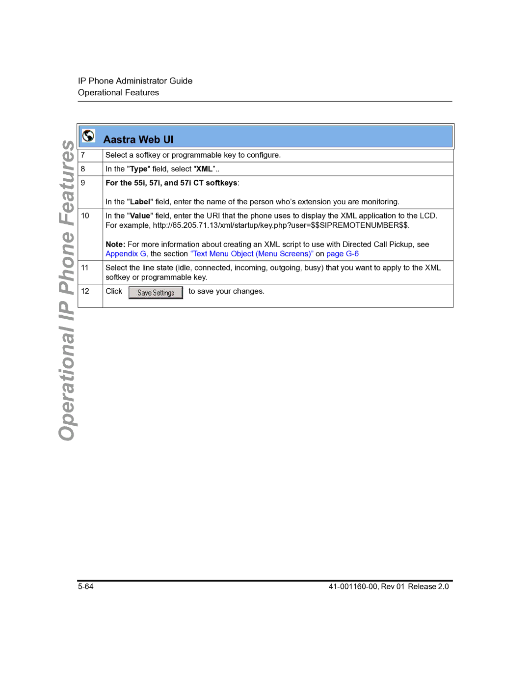 Aastra Telecom 57I C53I manual For the 55i, 57i, and 57i CT softkeys 