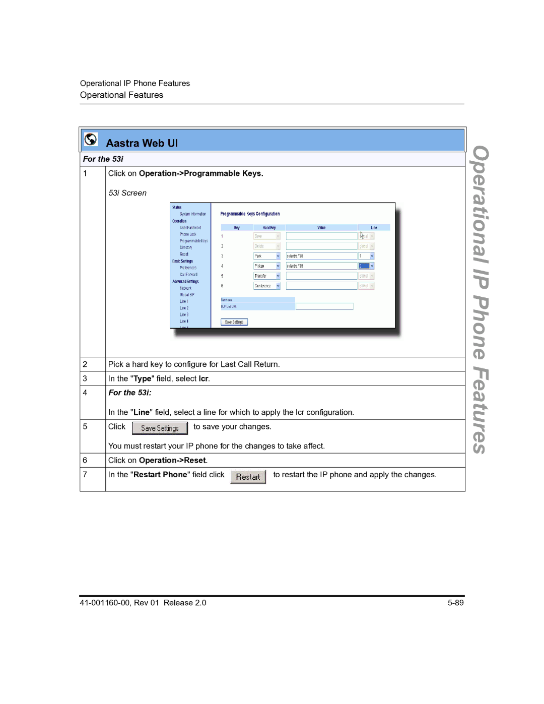 Aastra Telecom 57I C53I manual For 