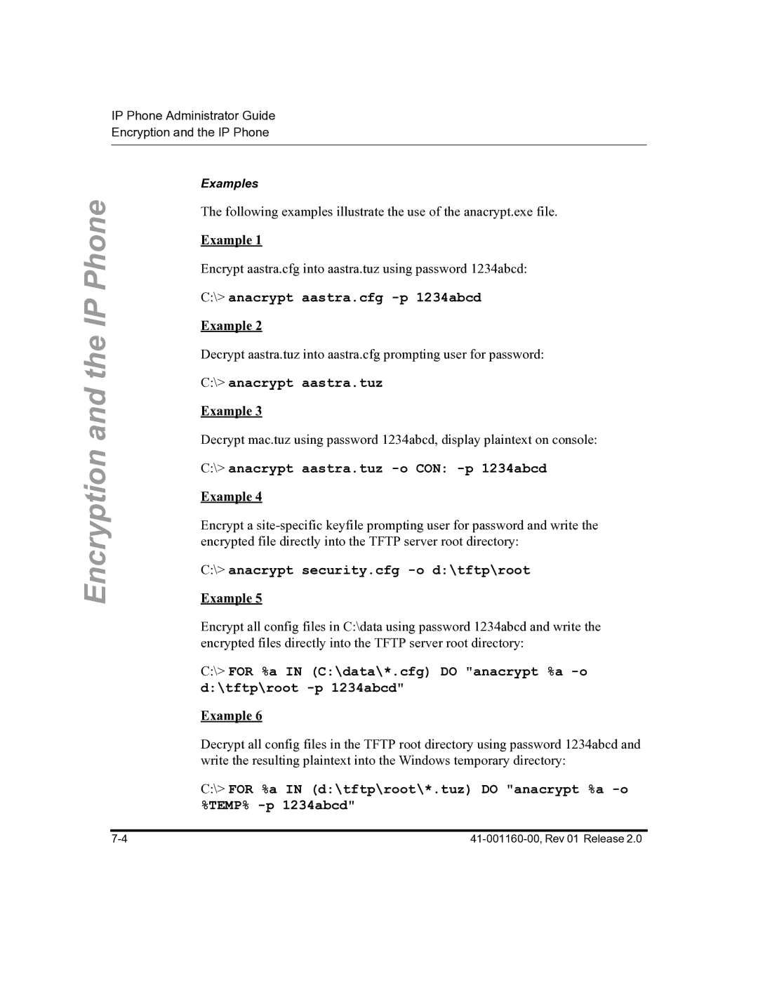 Aastra Telecom 57I C53I manual Example 