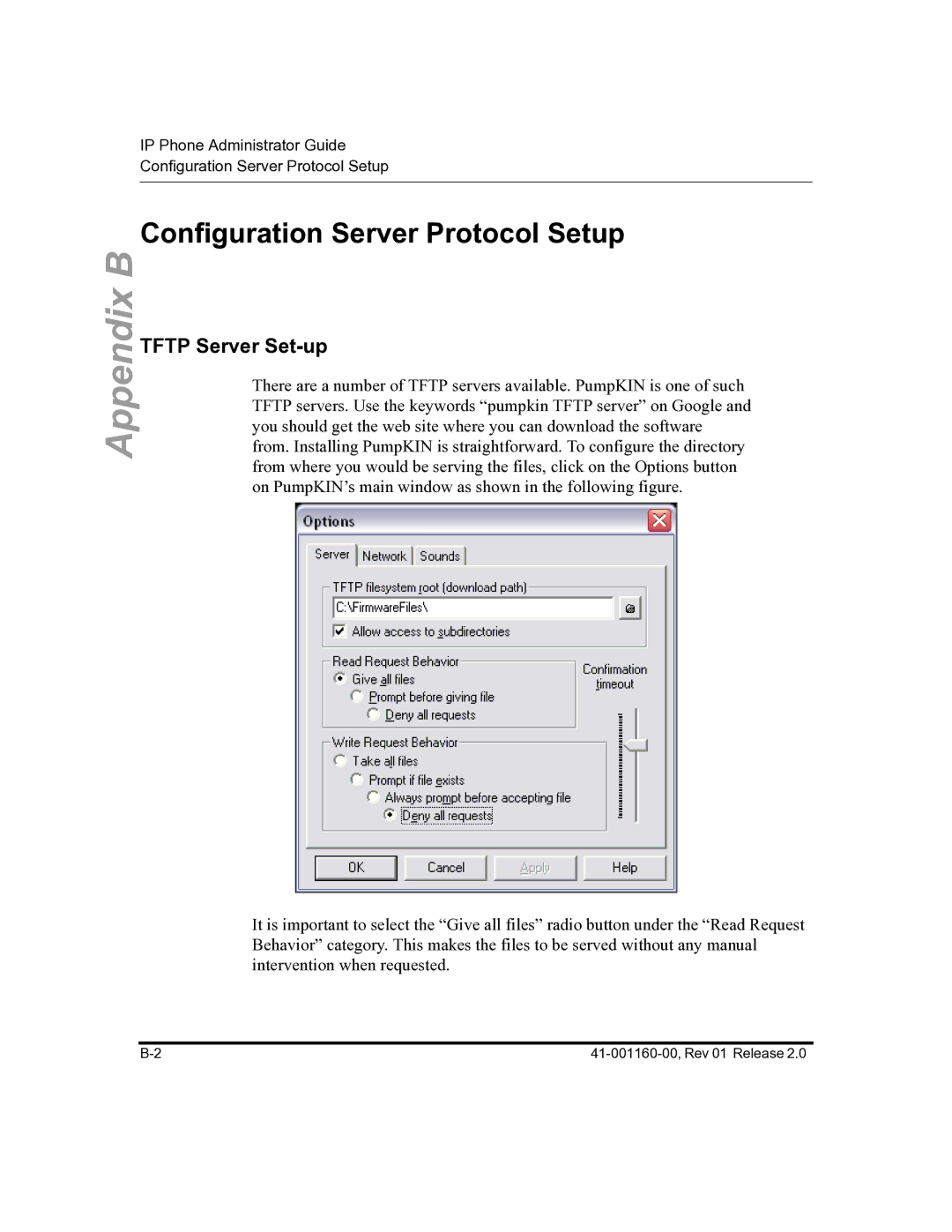 Aastra Telecom 57I C53I manual Configuration Server Protocol Setup, Tftp Server Set-up 