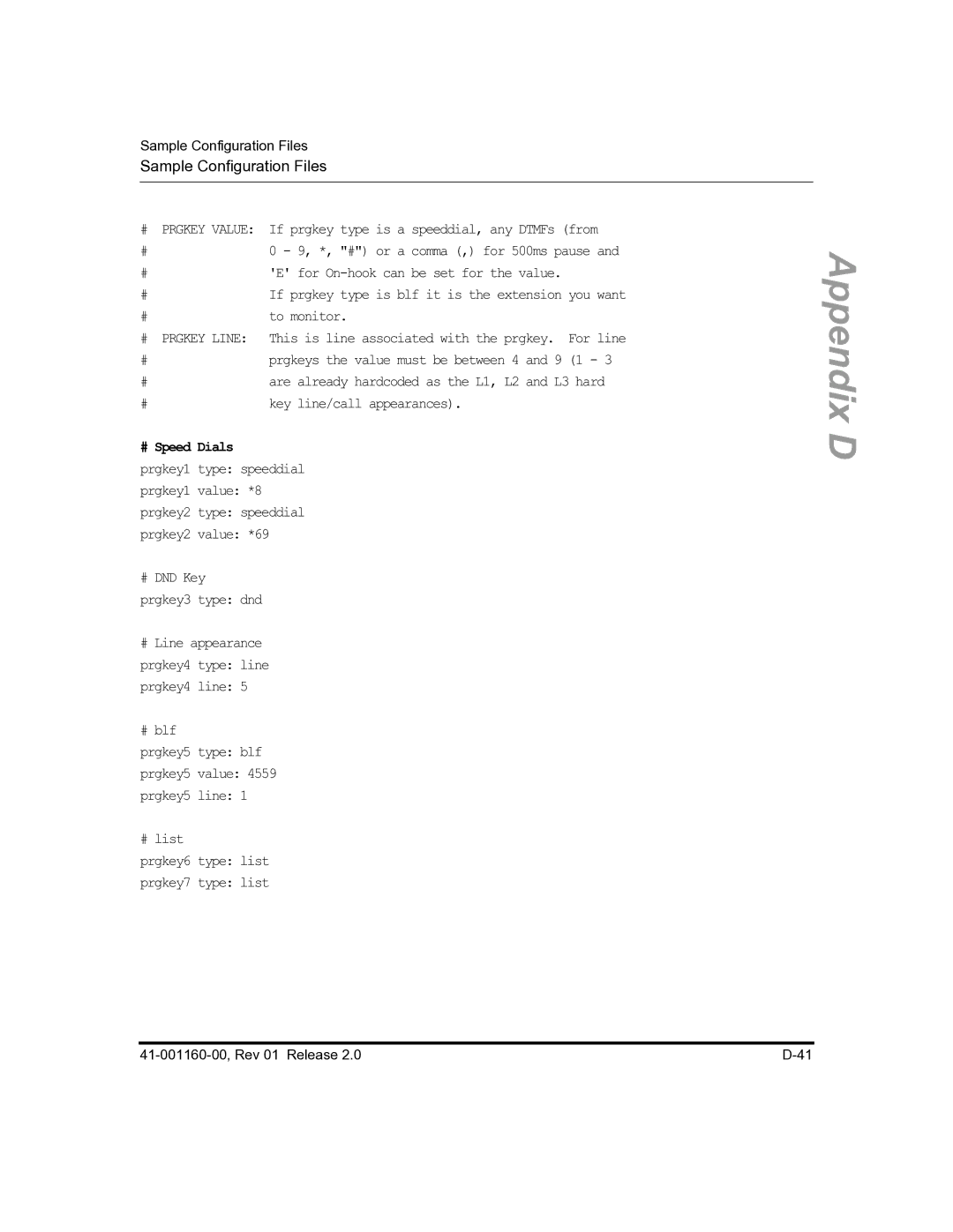 Aastra Telecom 57I C53I manual Prgkey Value 