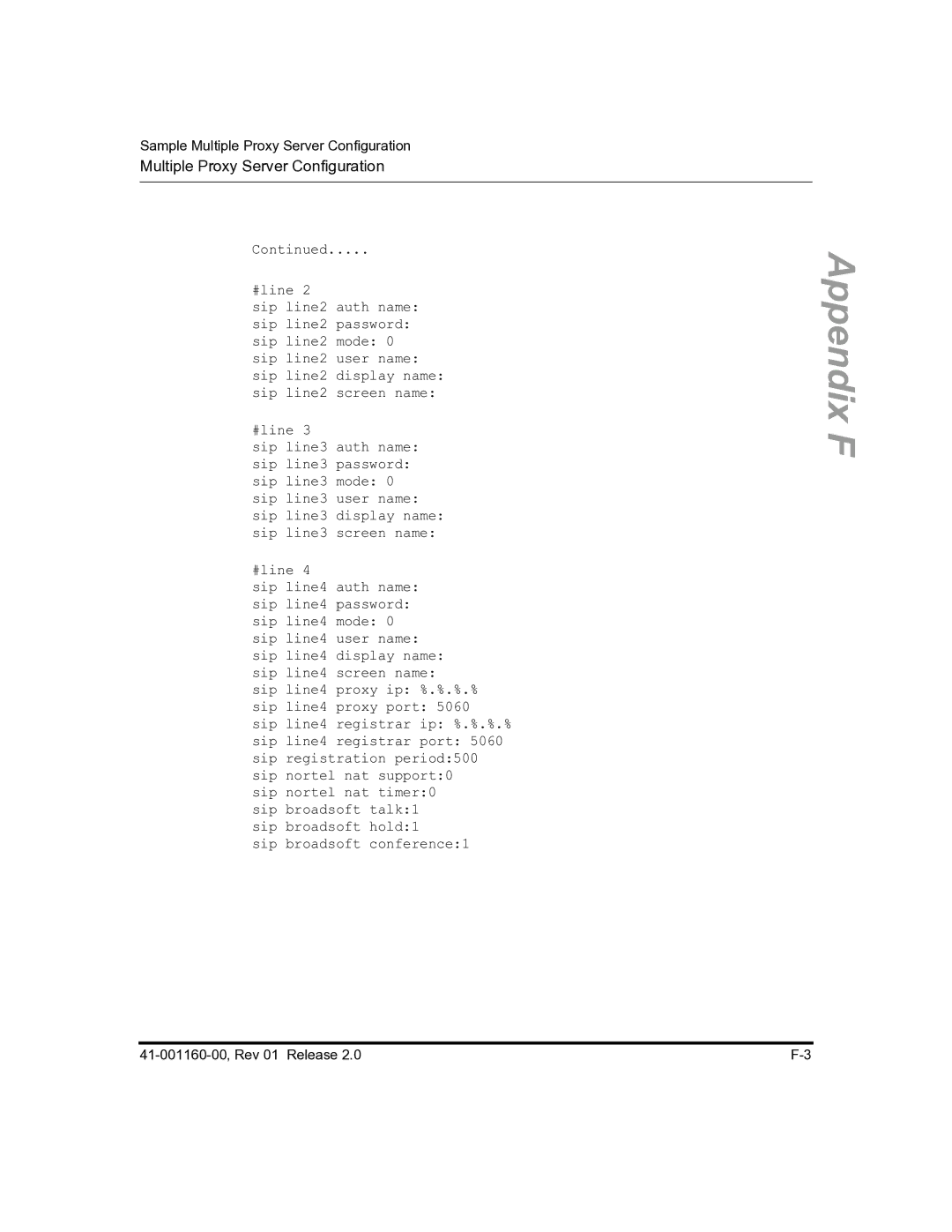 Aastra Telecom 57I C53I manual Multiple Proxy Server Configuration 