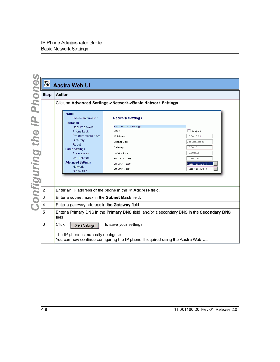 Aastra Telecom 57I C53I manual Configuring 