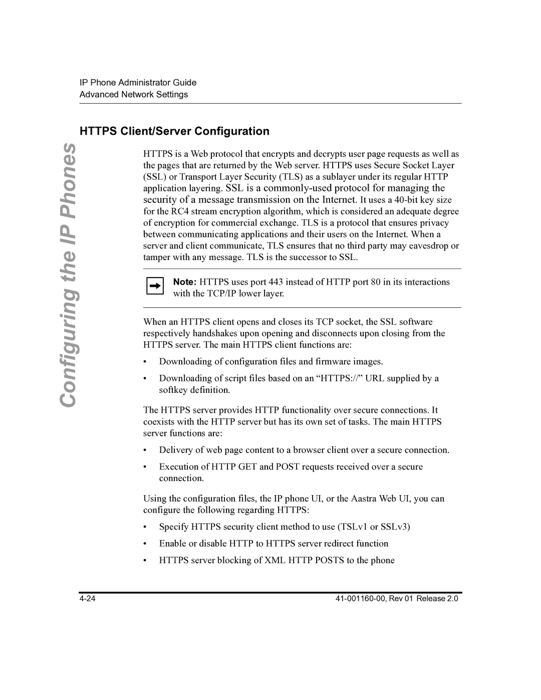 Aastra Telecom 57I C53I manual Https Client/Server Configuration 