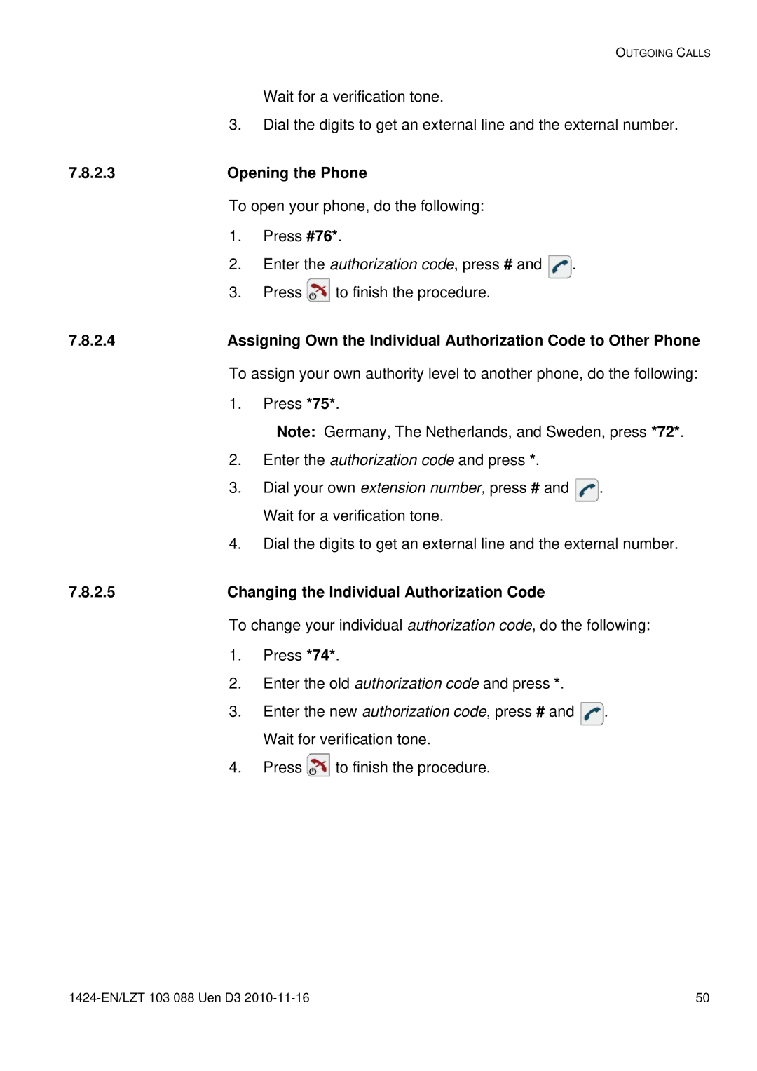 Aastra Telecom DT690 manual Opening the Phone, Changing the Individual Authorization Code 