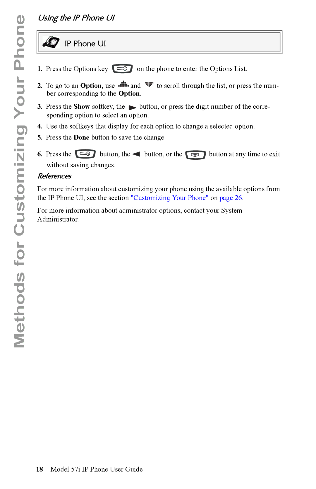 Aastra Telecom manual Using the IP Phone UI, References 