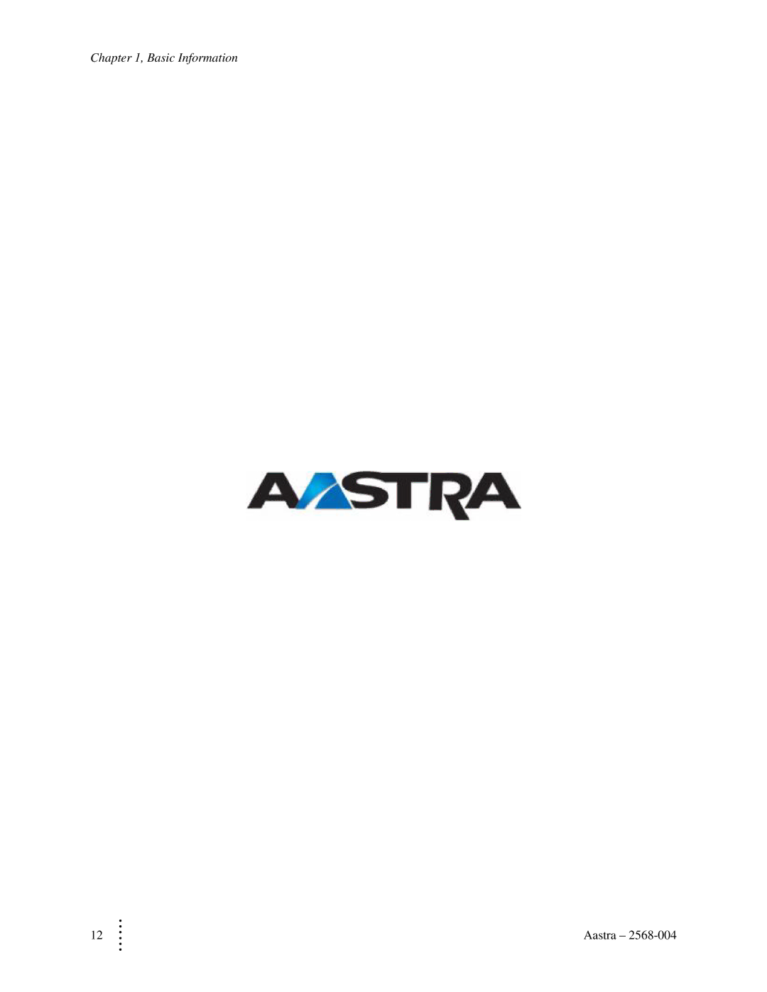 Aastra Telecom ITE-760 manual Basic Information 