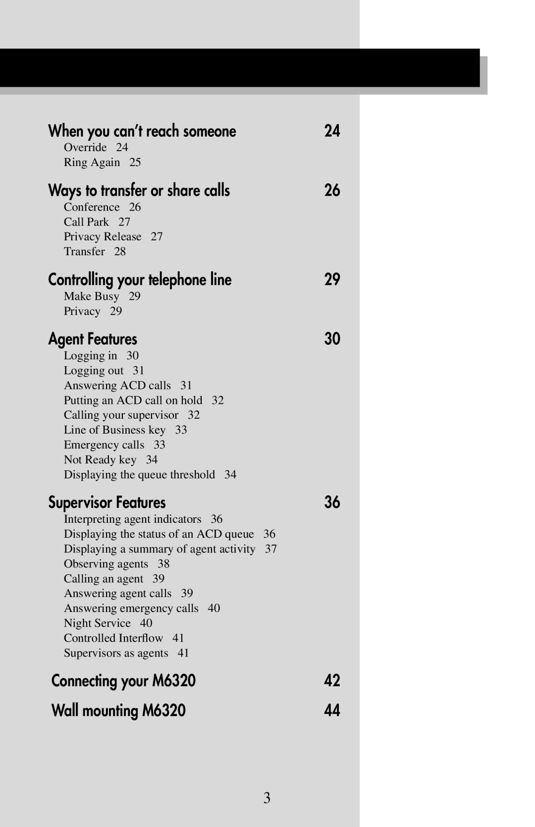 Aastra Telecom M6320 manual Ways to transfer or share calls 