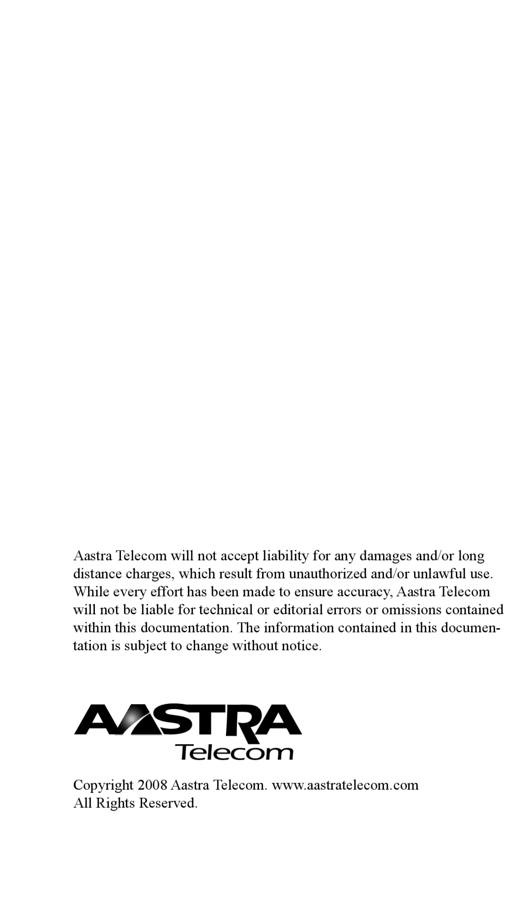 Aastra Telecom MBU 400TM manual 