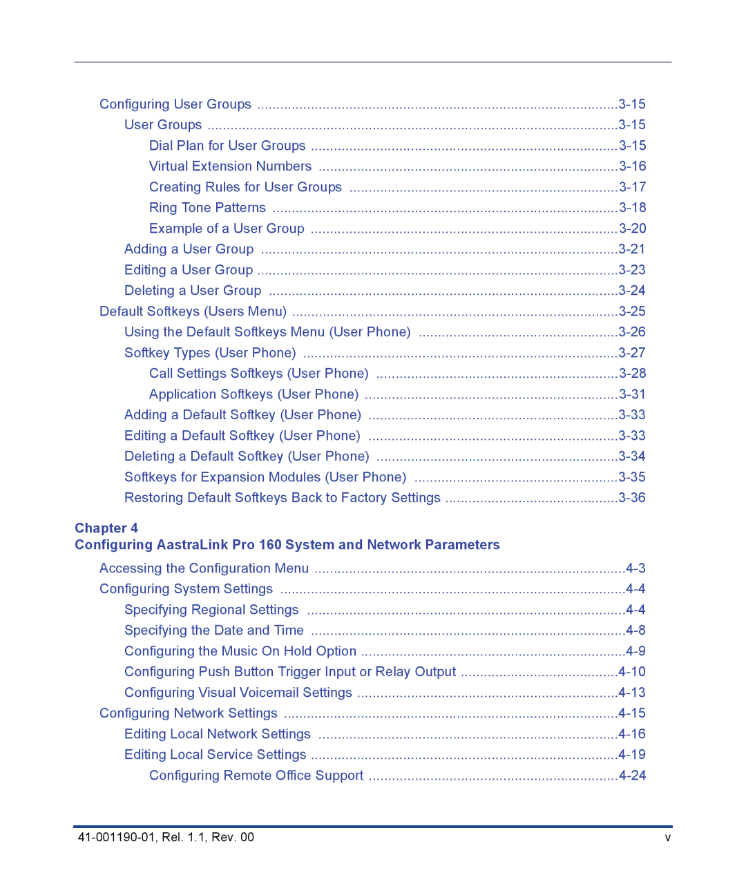 Aastra Telecom Pro 160 manual Accessing the Configuration Menu Configuring System Settings 