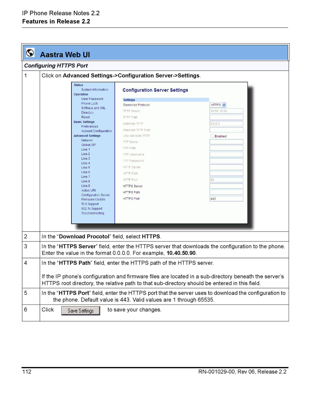 Aastra Telecom RN-001029-00, REV 06 manual 112 