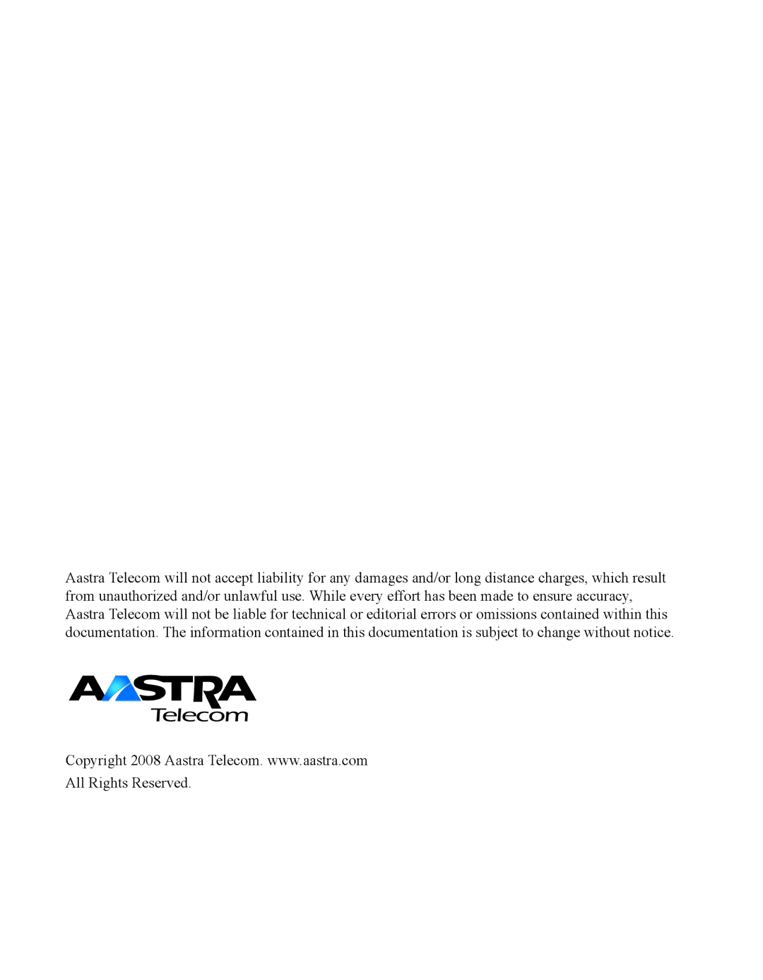 Aastra Telecom RN-001029-00, REV 06 manual 