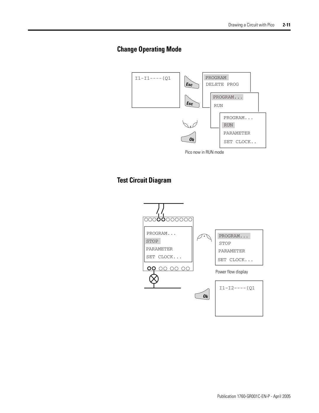 AB Soft 1760 manual Change Operating Mode, Test Circuit Diagram 