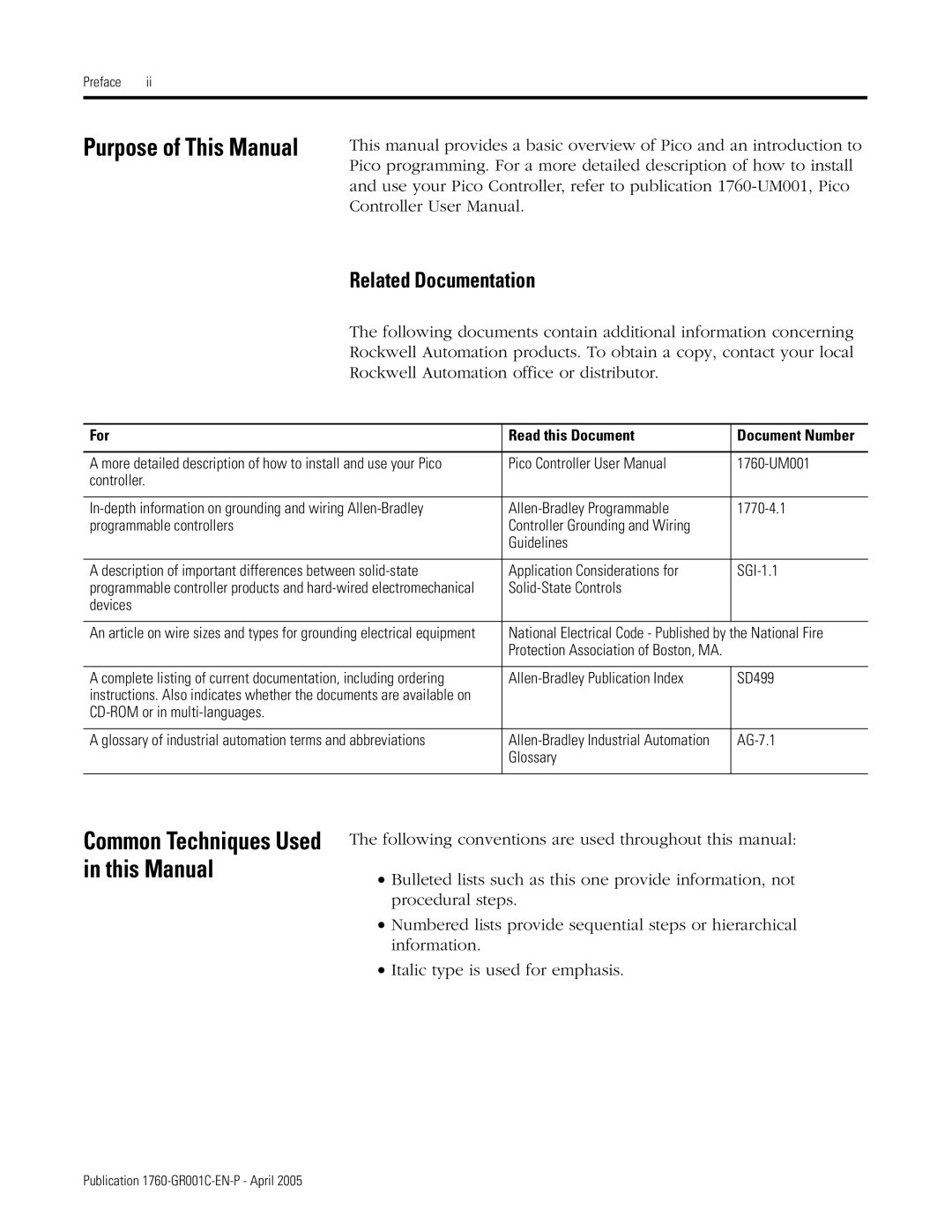 AB Soft 1760 manual Related Documentation, For Read this Document 