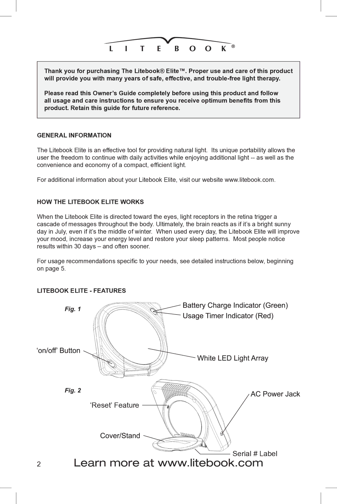 AB Soft 2.02 manual General Information, HOW the Litebook Elite Works, Litebook Elite Features 