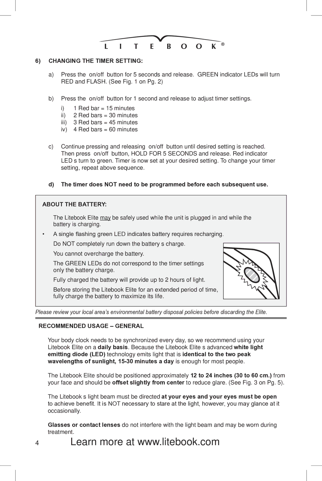 AB Soft 2.02 manual Changing the Timer Setting, Recommended Usage General 