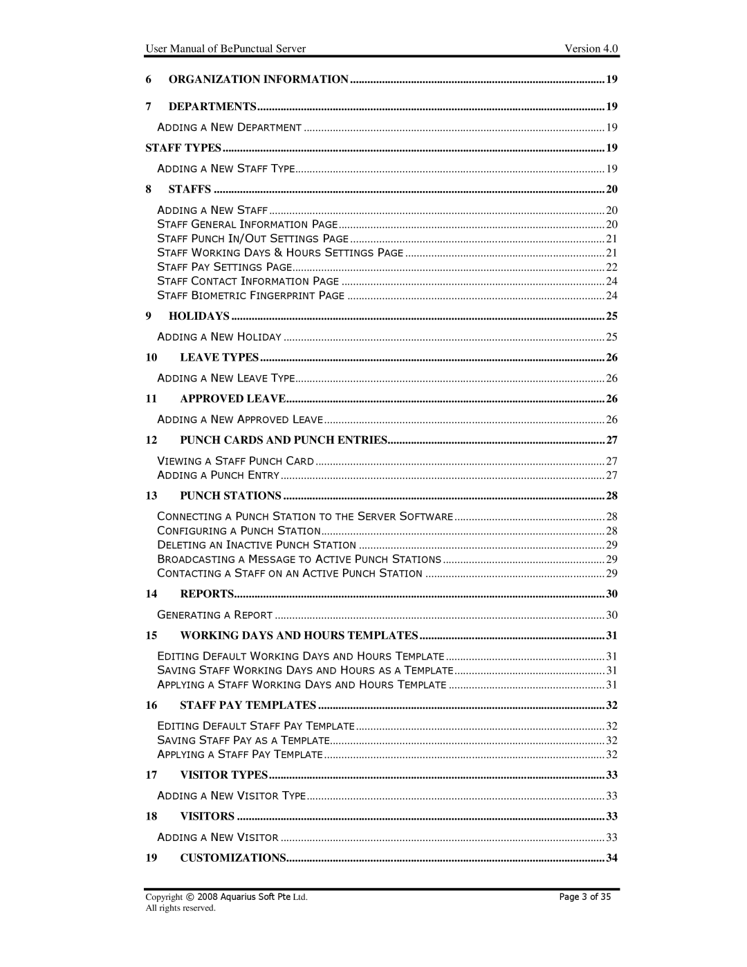 AB Soft BePunctual user manual Leave Types 