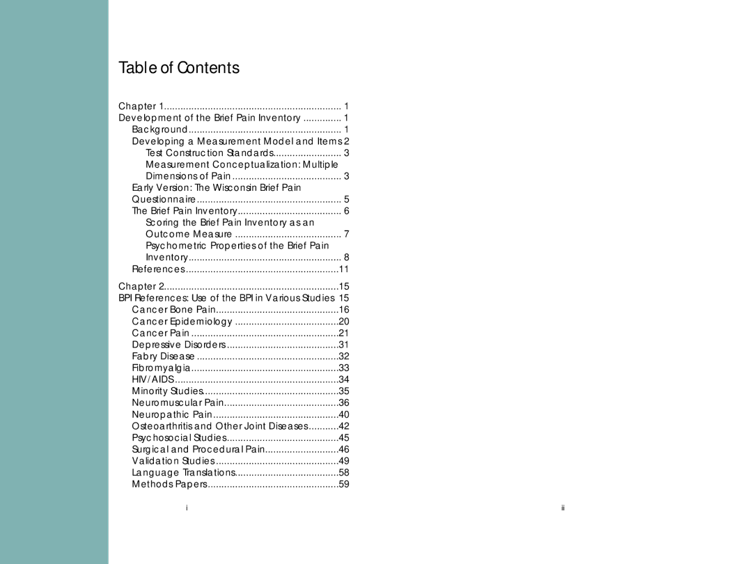 AB Soft ii manual Table of Contents 