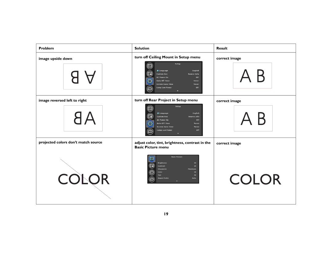 AB Soft IN2102, IN2104, IN2106 manual Color 