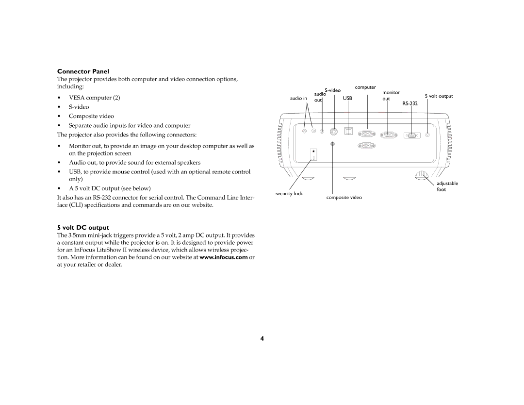 AB Soft IN2102, IN2104, IN2106 manual Connector Panel, Volt DC output 