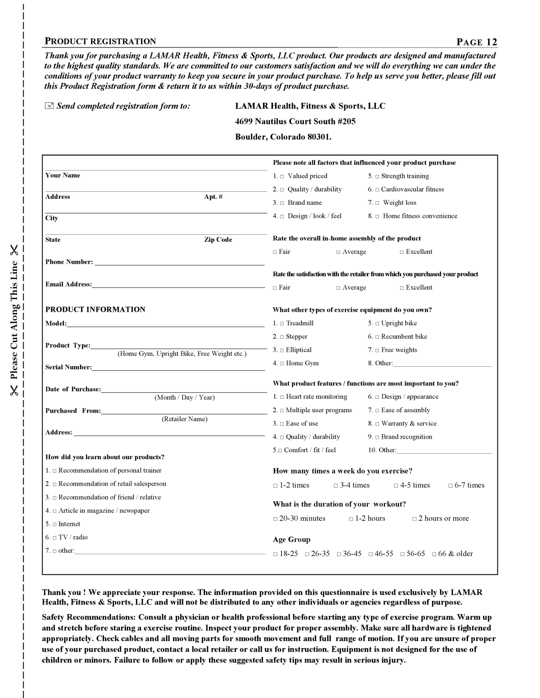 AB Soft LS 526 manual Product Registration 