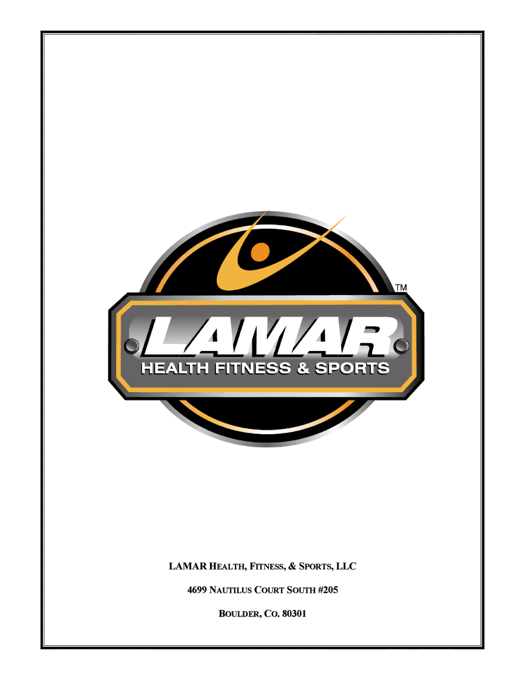 AB Soft LS 526 manual Lamar H EALTH, F ITNESS, & S PORTS, LLC 