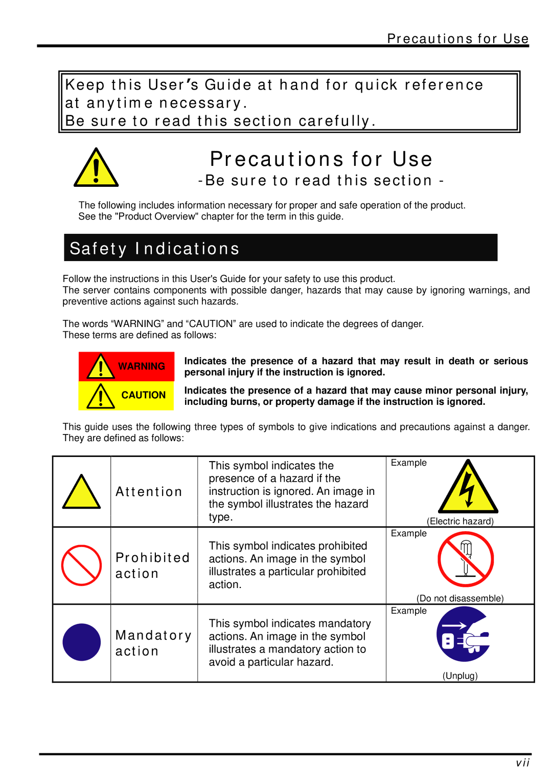 AB Soft N8406-026 manual Precautions for Use, Safety Indications 