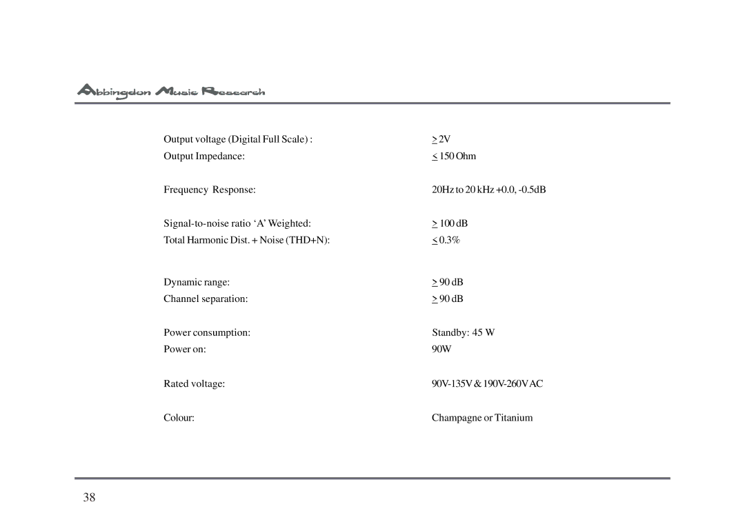 Abbingdon Music Research CD-77 owner manual 