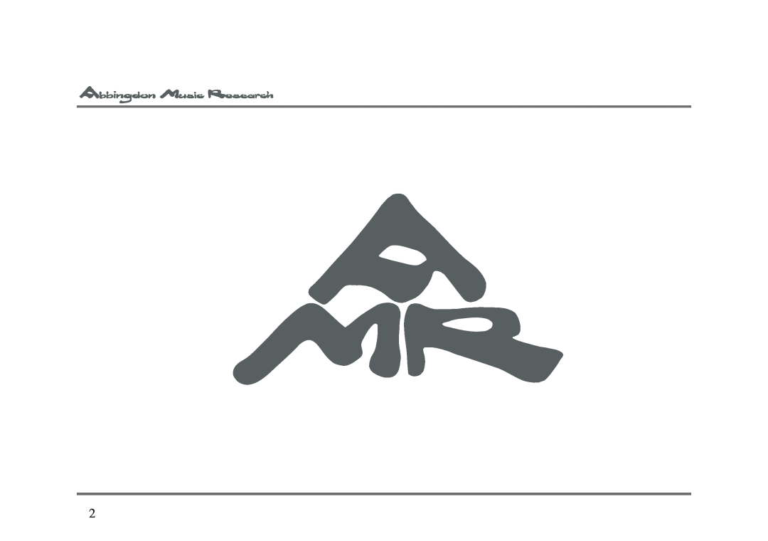 Abbingdon Music Research CD-77 owner manual 