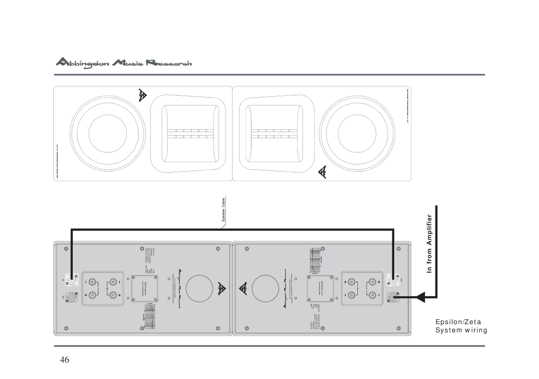 Abbingdon Music Research LS-77 owner manual Epsilon/Zeta System wiring 