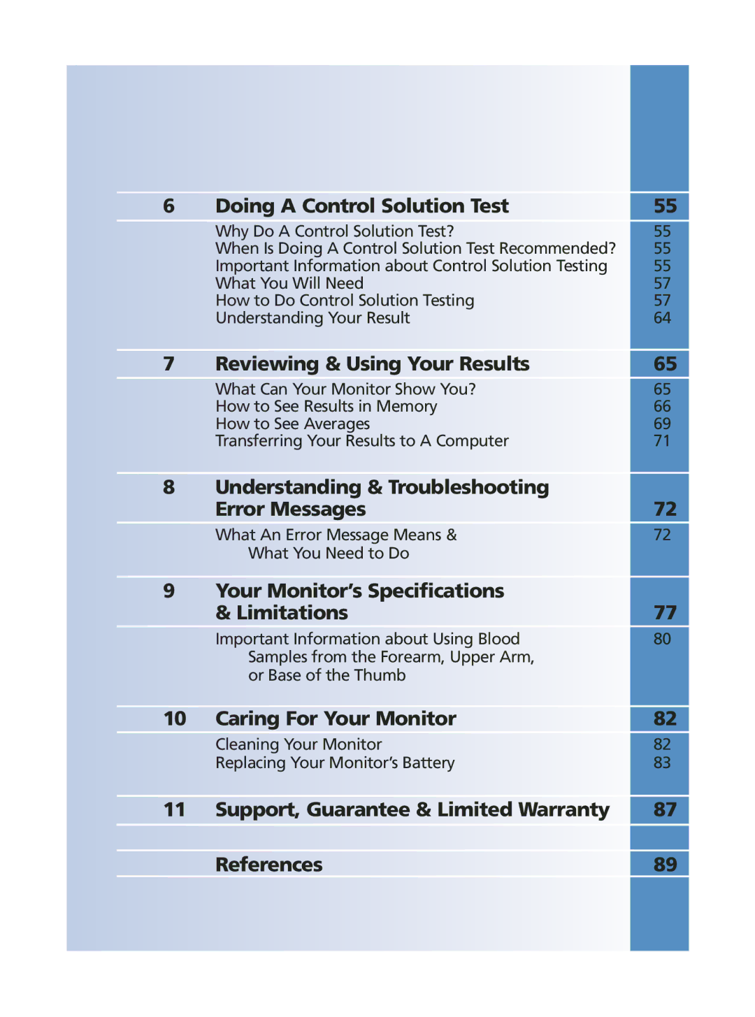 Abbott Diabetes Care ART06986 manual Understanding & Troubleshooting Error Messages 